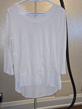 Splendid White High-Low Tunic Top